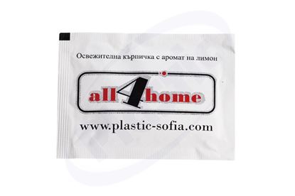 Снимка на Мокри кърпички All4home единично опаковани 2х500 бр./кашон