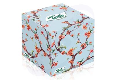 Снимка на Кърпи за лице ТЕНТО, 3 пл., 58 бр., 24 кутии/кашон