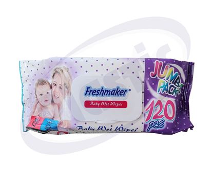 Снимка на Мокри кърпи с капак 120 бр. 24 пак./кашон